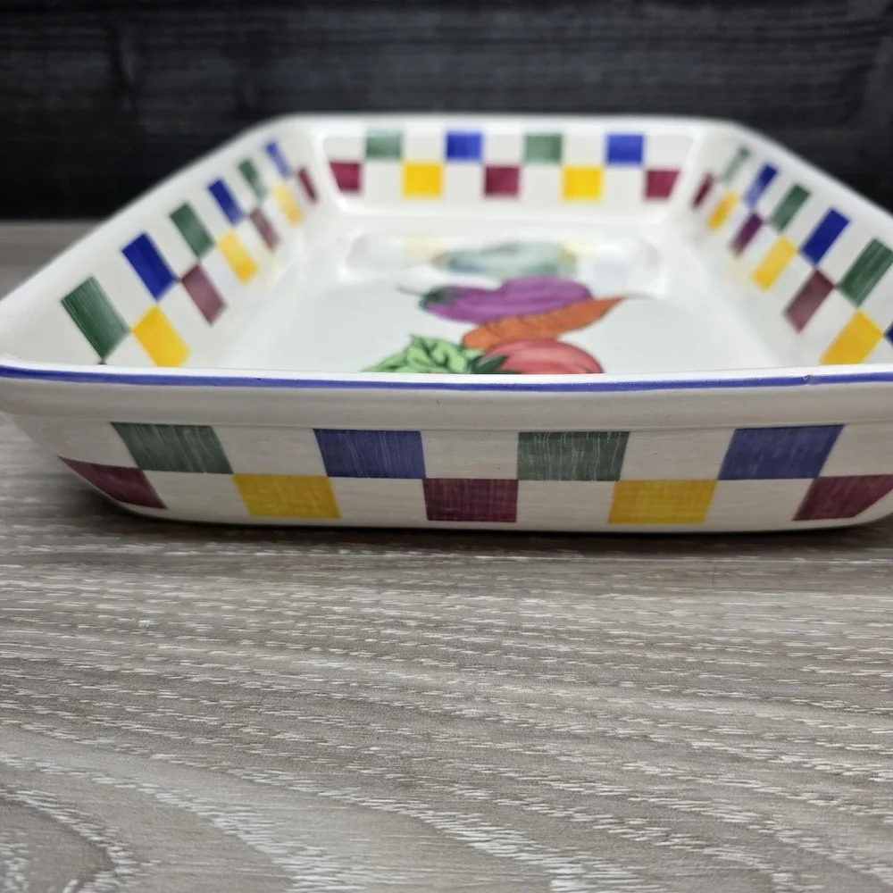Vintage Rare TABLETOPS VERDURA Casserole Dish - Large Baking Beautiful